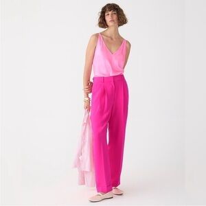 J.Crew Essential Wide Leg Pant Hot Pink‎